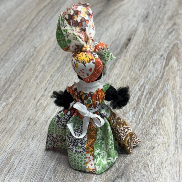 Vintage Black Southern Plantation Bell Doll 1960s-1970s Rosedown Louisiana 7" - Picture 6 of 11